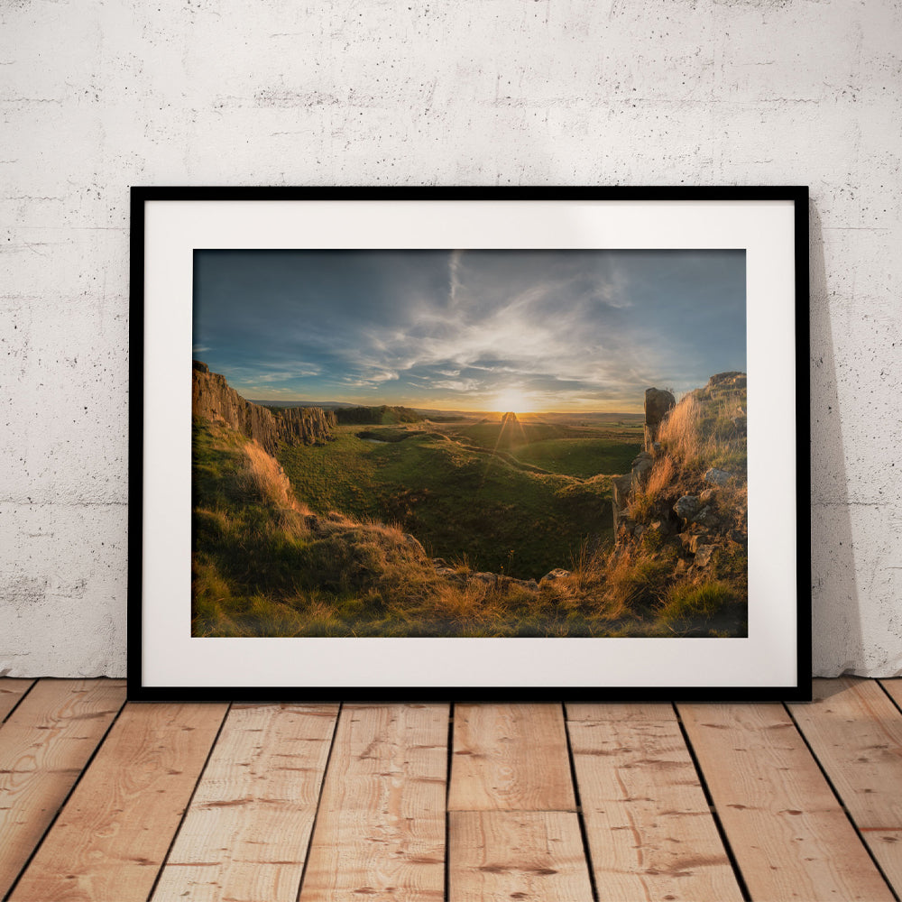 Hadrians Wall Sill Sunset