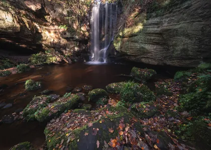 Autumnal Routin Linn, a photograph from the North East