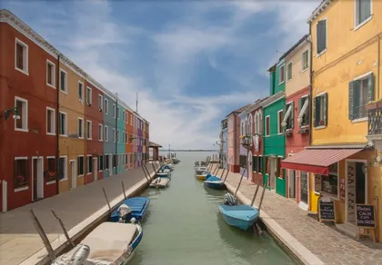 Burano in Venice, a photograph from Italy