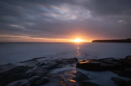 Collywell Bay Sunrise, a photograph from the North East