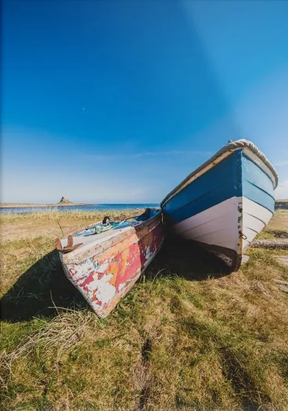 Fishing Boats Lindisfarne, a photograph from the North East