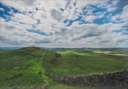 Hadrian's Wall, a photograph from the North East