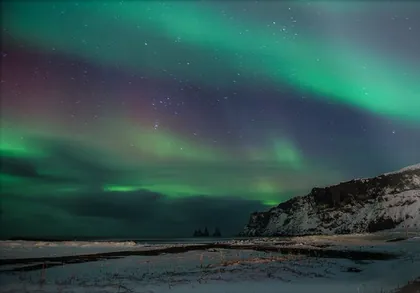Northern Lights in Vik, a photograph by Nick from Iceland