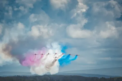 Red Arrows Lake District, a photograph from around the UK