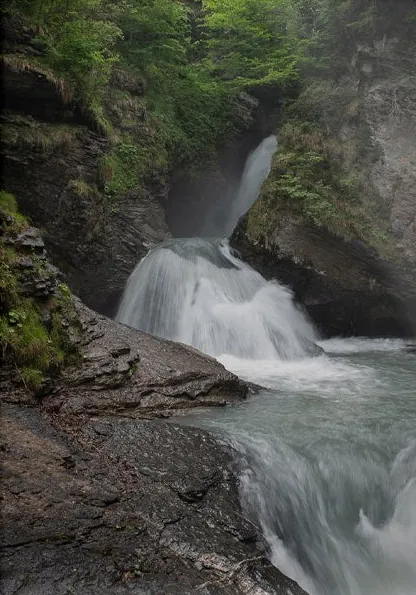 Reichenbach Falls, a photograph from Switzerland