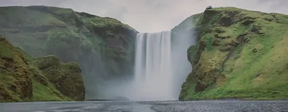 Skogafoss Waterfall, a photograph by Nick from Iceland