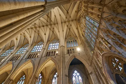 York Minster Looking Up, a photograph from around the UK