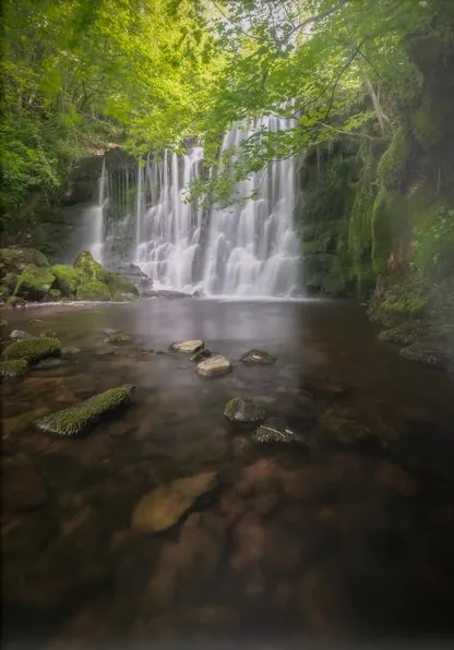 Yorkshire Dales Scale Haw Waterfall, a photograph from around the UK